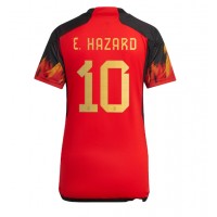 Fotbalové Dres Belgie Eden Hazard #10 Dámské Domácí MS 2022 Krátký Rukáv